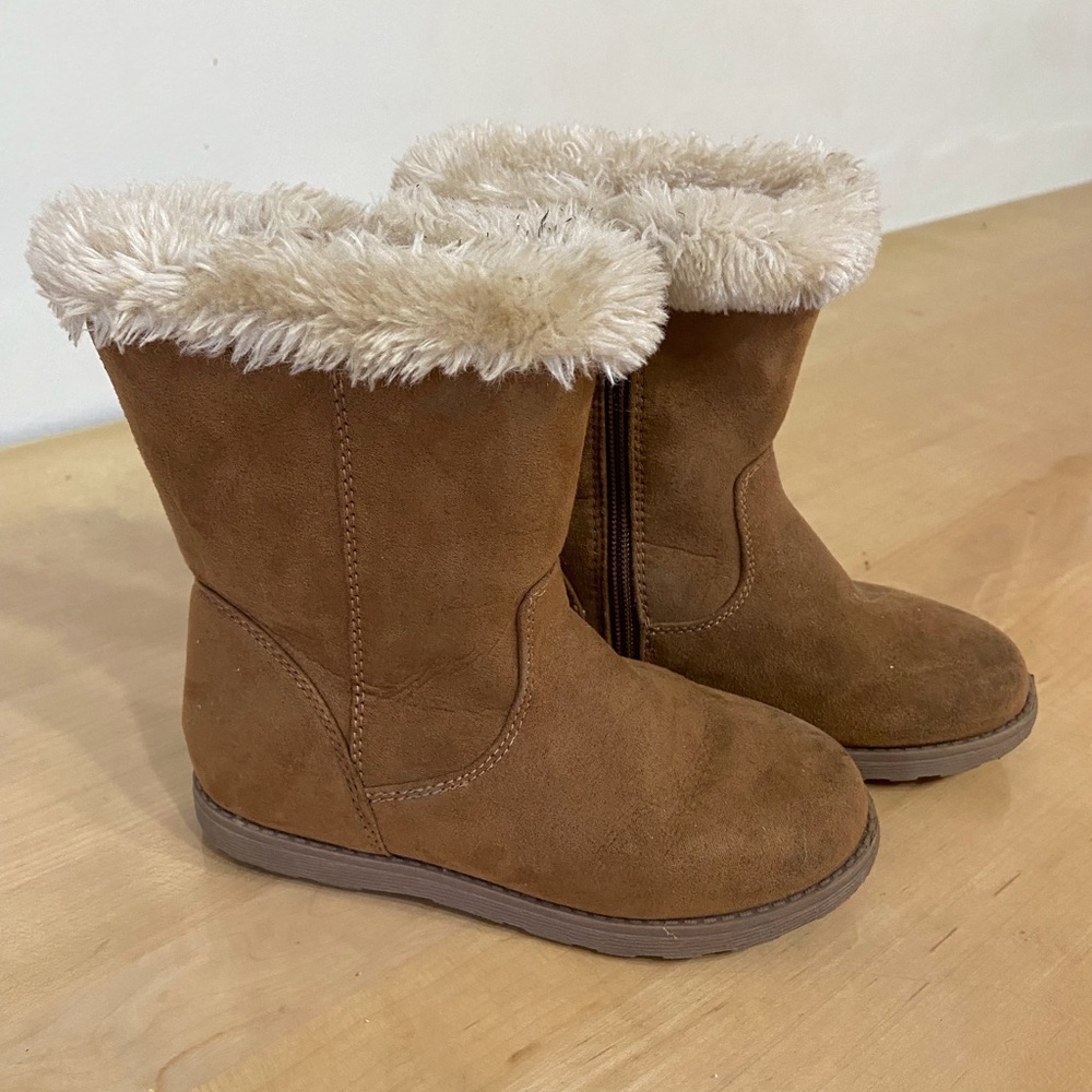 Target Cat & Jack Tall Cozy Zip Up Boots